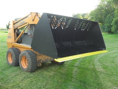 asphalt bucket for skid steer|skid steer 2 yard bucket.